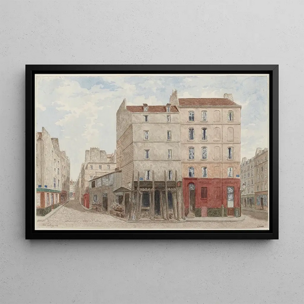 Rue de l'Hôtel Colbert n° 17 et 19, 5. Arrondissement - Jules Gaildrau — gerahmtes Bild an der Wand