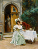 Ein Gartenflirt - Jules Girardet — Ansicht des Kunstwerks