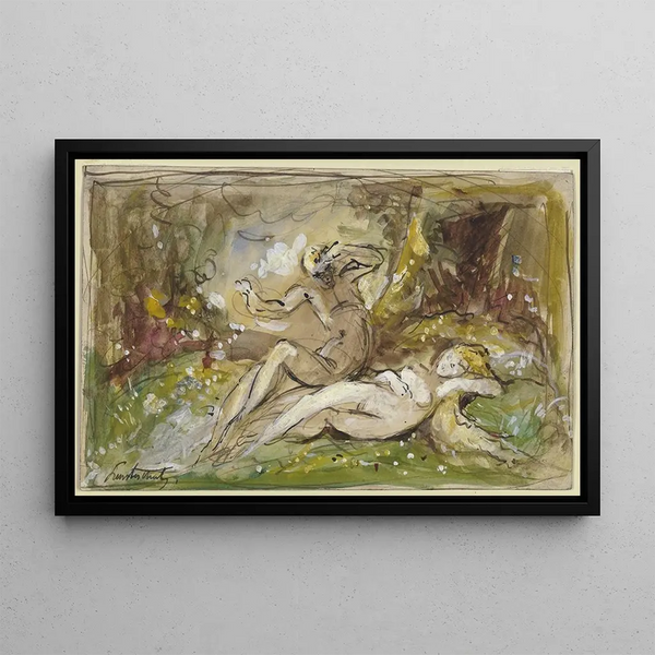 Jules Lunteschtz - Adam erblickt die neu erschaffene Eva.webp