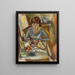Hermine David vor dem Tisch - Jules Pascin — gerahmtes Bild an der Wand