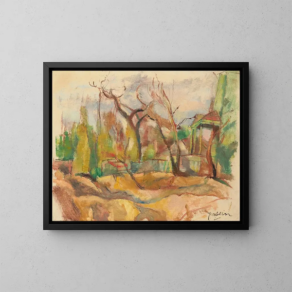 Landschaft in Kuba - Jules Pascin — gerahmtes Bild an der Wand