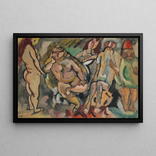 Tunis - Jules Pascin — gerahmtes Bild an der Wand