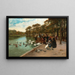 Nourrir les cygnes - Jules Scalbert — gerahmtes Bild an der Wand
