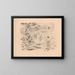 Nuages et coraux - Jules Schmalzigaug — gerahmtes Bild an der Wand