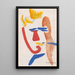 Clown - Jules Schmalzigaug — gerahmtes Bild an der Wand