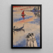 Segelboot rot und Gondel - Jules Schmalzigaug — gerahmtes Bild an der Wand