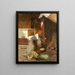 Die Zubereitung des Couscous - Jules Taupin — gerahmtes Bild an der Wand