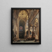 Innenansicht der Kathedrale von Amiens - Jules Victor Genisson — gerahmtes Bild an der Wand