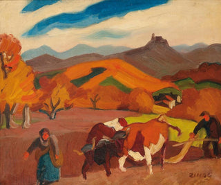 Szene des Ackerbaus - Jules Émile Zingg — Ansicht des Kunstwerks