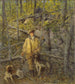 Jäger und Hunde - Julian Alden Weir — Ansicht des Kunstwerks