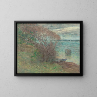 La Plage de Nassau - Julian Alden Weir — gerahmtes Bild an der Wand