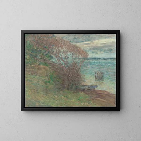 La Plage de Nassau - Julian Alden Weir — gerahmtes Bild an der Wand