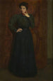 Die grüne Robe - Julian Alden Weir — Ansicht des Kunstwerks
