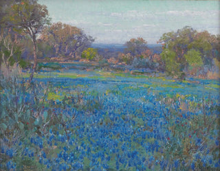 Ein Feld von Bluebonnets unter dem Nachmittagssonnenschein - Julian Onderdonk — Ansicht des Kunstwerks