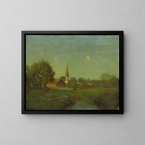 Kirche Pionier ohne Titel - Julian Onderdonk — gerahmtes Bild an der Wand