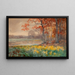 Gelbe Blumen an einem grauen Tag - Julian Onderdonk — gerahmtes Bild an der Wand