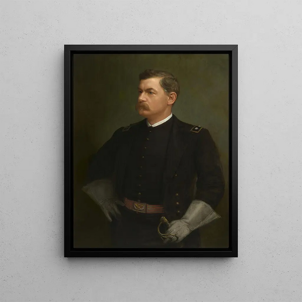 George Brinton McClellan - Julian Scott — gerahmtes Bild an der Wand