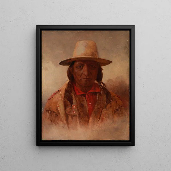 Sitting Bull - Julian Scott — gerahmtes Bild an der Wand