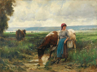 Die Kuhwärterin - Julien Dupré — Ansicht des Kunstwerks