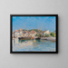 Der Hafen von Cassis an der Côte d'Azur - Julien Gustave Gagliardini — gerahmtes Bild an der Wand