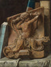 Trompe-l'œil einer Bibliothek mit einem Relief aus Terrakotta - Julien Léopold Boilly — Ansicht des Kunstwerks