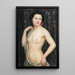 Demi-nu - Juliette Samuel — gerahmtes Bild an der Wand