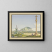 Landschaft Sizilien mit dem Berg Pellegrino - Julius Eugen Ruhl — gerahmtes Bild an der Wand