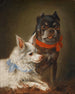 Zwei Hunde 01 - Julius Hamburger — Ansicht des Kunstwerks