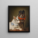 Zwei Hunde 01 - Julius Hamburger — gerahmtes Bild an der Wand