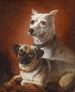 Zwei Hunde 02 - Julius Hamburger — Ansicht des Kunstwerks