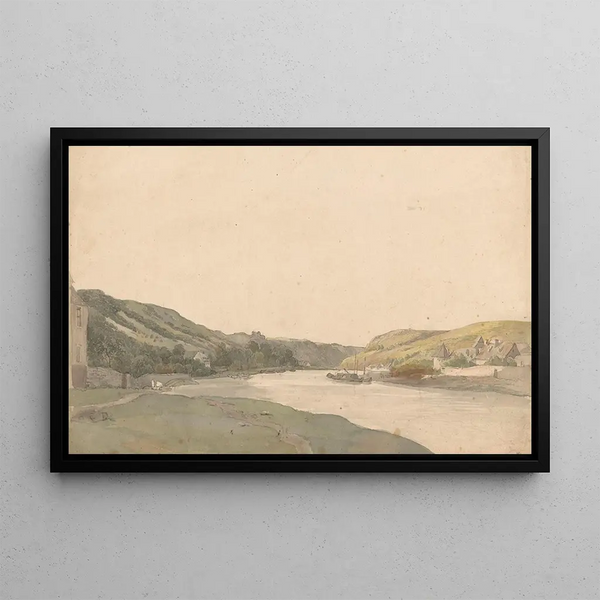 Julius Jacobus van de Sande Bakhuyzen - Gezicht op de Maas.webp