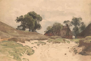 Julius Jacobus van de Sande Bakhuyzen - Landschap met boerderij.webp