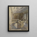 Treppenhaus des Rathauses von Würzburg - Julius Knoblauch — gerahmtes Bild an der Wand