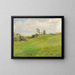 Landschaft mit Bäumen am Horizont - Julius Paulsen — gerahmtes Bild an der Wand