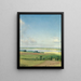Ansicht einer hügeligen Landschaft mit Himmel - Julius Paulsen — gerahmtes Bild an der Wand