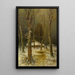 Winter in Russland - Julius Sergius Klever — gerahmtes Bild an der Wand