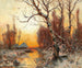 Winterlandschaft mit Birken im Abendlicht - Julius Sergius Klever — Ansicht des Kunstwerks