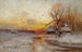 Wintersonnenuntergang - Julius Sergius Klever — Ansicht des Kunstwerks