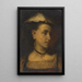 Portrait einer Frau - Julius Siegfried Uetz — gerahmtes Bild an der Wand