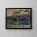 Landschaft Paris mit der Pont Neuf - Julius Ullmann — gerahmtes Bild an der Wand