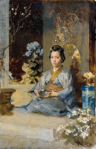 Julius Victor Berger - Japanerin in einem Zimmer.webp