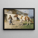 Sur le chemin du retour - Julius von Blaas — gerahmtes Bild an der Wand