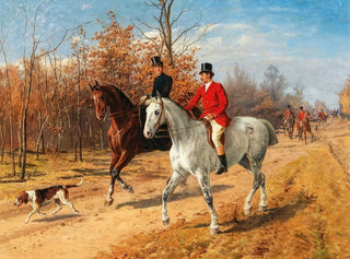Jagd auf die Hetzjagd - Julius von Blaas — Ansicht des Kunstwerks