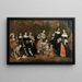 Michiel de Ruyter und seine Familie - Juriaen Jacobsz — gerahmtes Bild an der Wand