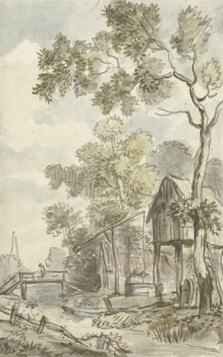 Jurriaan Andriessen - Ontwerp voor behangselschildering met Hollands landschap.webp