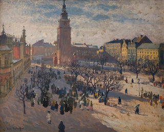 Place du marché principal à Cracovie - Józef Mehoffer — Ansicht des Kunstwerks