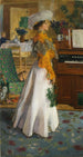Portrait der Ehefrau - Józef Mehoffer — Ansicht des Kunstwerks