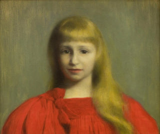 Jzef Pankiewicz - Little Girl in Red Dress.webp