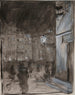 Place du Marché de la Vieille Ville à Varsovie la nuit étude du motif de la peinture à l'huile - Józef Pankiewicz — Ansicht des Kunstwerks