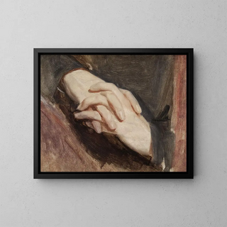 Jzef Simmler - Study of the hands of Sigismund Augustus for the painting Death of Barbara Radziwi.webp